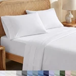 Queen Set - Soft 100% Organic Cotton With Deep Pockets, Crisp Pe.... Fixed Price $78.05.