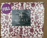 Ralph Lauren Full Flat Sheet Porcelain Rosette Red/white Scrolls New Package. Fixed Price $75.00.