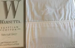 New Sealed Wamsutta Twin Sheet Egyptian Cotton White 250 Thread Count. Fixed Price $19.50.