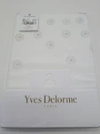 Yves Delorme Super King Flat Sheet Embroidered Snowflakes Egyptian Cotton Le New. Fixed Price $274.00.