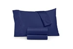 Ashford Solid 1500 Thread Count 4 Pc. Sheet Set, Full - Navy. Fixed Price $39.99.