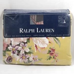Ralph Lauren Brooke Queen Flat Sheet Floral Yellow Nip. Fixed Price $85.00.