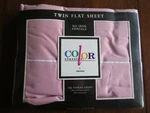 Stevens Color Classics Antique Rose No Iron Percale Twin Flat Sheet. Fixed Price $10.00.