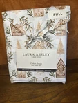 Laura Ashley Full Sheet Set Cotton Percale Gingerbread Holiday Print Breathable. Fixed Price $30.00.