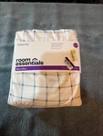 Queen Microfiber Sheet Set Blue Grid - Room Essentials Size New. Fixed Price $14.99.