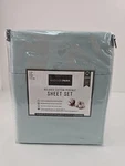 Madison Park Sheet Set Queen 200-THREAD Count Cotton Solid Color Aqua (4-PIECE). Fixed Price $38.07.
