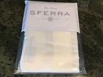 Sferra Giza Stripe 1845 Cotton Sateen Standard Pillow Sham (ivory) Nip. Fixed Price $124.99.