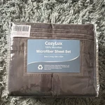 Cozylux California King 100% Microfiber Sheet Set Dark Grey 108X102IN. Fixed Price $38.22.