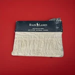 Vintage Ralph Lauren Bromley Lace Ruffled Cream Cotton Twin Flat Sheet-nos 80. Fixed Price $74.99.