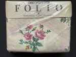 New! Folio King Flat Fitted Sheet Set Pillowcases Rose Ann Floral West Point. Fixed Price $39.95.