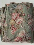 Euc! Ralph Lauren Charlotte *queen Flat Sheet Green Floral Flowers Shabby Roses. Fixed Price $74.95.