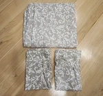 Ikea Varbracka Duvet Cover Shams Beige & White French Country Pattern Queen Set. Fixed Price $39.99.