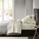 Madison Park 800 Thread Count Cotton Sateen Queen Deep Pocket Sheet Set Ivory. Fixed Price $69.99.