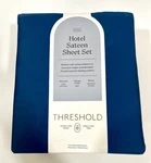 New Threshold 800 Tc Thread Count Full Hotel Sateen Sheet 6PC Set Graphite Blue. Fixed Price $24.99.