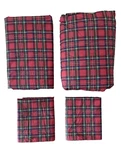 Vtg New Ralph Lauren 4PC Tartan Red Plaid Full/dbl Sheet Set Nwot. Fixed Price $399.00.