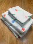 Vintage Marimekko Snow Flower King Sheet Set Dan River 1982 4-PIECE Bedding. Fixed Price $125.00.