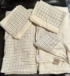 Woolrich Plaid Flannel Sheet Set Cream Gray Brown Charcoal Queen/double Rv. Fixed Price $36.99.