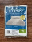 Bedding Essentials 9" Zippered Vinyl Mattress Protector Twin 39IN X 75IN. Fixed Price $8.95.