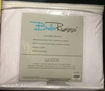 New Bella Russo Brushed Microfiber Sheet Set Queen Size White. Fixed Price $24.99.