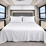 Shreem Linen Luxury 4 Piece Microfiber Rv Sheet Set Deep Pocket Fits Up To 10. Fixed Price $56.25.