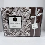 Sl Spirit Linen Home - Queen Sheet Set Chocolate Microfiber Deep Pkt. Fixed Price $24.99.