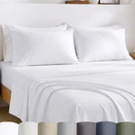 Certified 100% Egyptian Cotton Sheets Queen Size Bed Set - Lightweight & Cris.... Fixed Price $129.19.