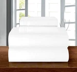 King 4PC Luxury Egyptian Cotton Sheet Set Soft Wrinkle Resistant Deep Pocket Whi. Fixed Price $32.43.
