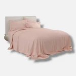 Ienjoy Home Pink Blush Solid 4-PIECE Microfiber Bed Sheet Set, Twin. Fixed Price $25.65.