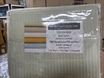 Queen Sheet Set 700 Manhattan Collection Green Pin Stripe Brand New Beautiful. Fixed Price $49.95.
