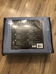 London Fog Garment Wash Wrinkle Resistant Sheet Set, Queen Size, Blue. Fixed Price $45.00.