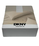Dkny Queen 4 Pc Sheet Set Standard 100 By Oeko-tex Light Khaki New. Fixed Price $65.00.