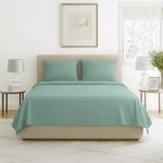 Lavish Home 4 Piece Bed Linens-fitted & Flat, 2 Pillowcases Full, Sage Green. Fixed Price $26.99.