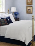 $500 New Ralph Lauren Home King Flat Fitted Sheet Lovan Plaid Studio White. Fixed Price $314.99.