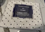 Traditional At Home 1800 Queen Microfiber Sheet Set Wrinkle Free Deep Pocket. Fixed Price $22.99.
