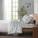 True North By Sleep Philosophy Cozy Flannel Cotton Penguins Sheet Set Grey Full. Fixed Price $25.20.