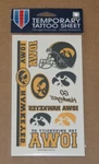 Ncaa University Of Iowa Hawkeyes College Temporary Tattoos Sheet 10 New. Fixed Price $8.90.