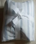 Pottery Barn Kravet Hattie Striped Sheet Set King 4PC (blue, White) Nwot. Fixed Price $129.00.