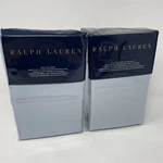 Ralph Lauren Full Extra Deep Fitted Sheet & Flat Blue Rl 464 Percale. Fixed Price $129.99.