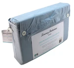 Tommy Bahama King Size Light Blue Pre-washed 100% Cotton Percale Sheet Set. Fixed Price $79.99.