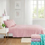 Mi Zone Polka Dot Printed 100% Cotton Deep Pocket Sheet Set. Fixed Price $77.99.