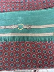 Rare Ralph Lauren Wilkes Foulard Equestrian Full Sz Flat Sheet Red Green Vintage. Fixed Price $30.00.