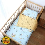 Emenpy 3PC 100% Cotton Crib Bedding Set Skyblue. Fixed Price $54.99.
