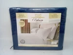 Kensingston Garden Valencia Light Blue Striped 1000 Thread Count King Sheet Set. Fixed Price $127.99.