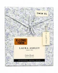 Laura Ashley Twin Xl Sheet Set 100% Cotton Percale Purple/green Floral. Fixed Price $67.99.