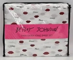 Betsey Johnson Love Lips Sheet Set Twxl Microfiber Easy Care Wrinkle Resistant. Fixed Price $35.09.