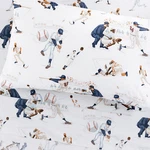 Pottery Barn Kids Baseball Twin Size Sheet Set Vintage Sports Organic Cotton. Fixed Price $53.99.