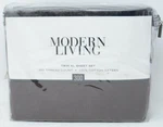 Modern Living Solid Color 300-THREAD Count Twin Xl Sheet Set Java. Fixed Price $29.99.