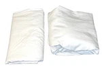 Hotel Signature Sateen Egyptian Cotton 400 Tc Queen White Fitted And Flat Sheet. Fixed Price $29.95.