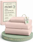 Bed Sheets Twin Xl 100% Organic Cotton Percale Luxury Hotel Sepia Rose Lane Wash. Fixed Price $74.99.
