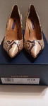 Women's Ralph Lauren Purple Label Snake Skin Pumps Size 37.5 Us New With Box. Fixed Price $100.00.